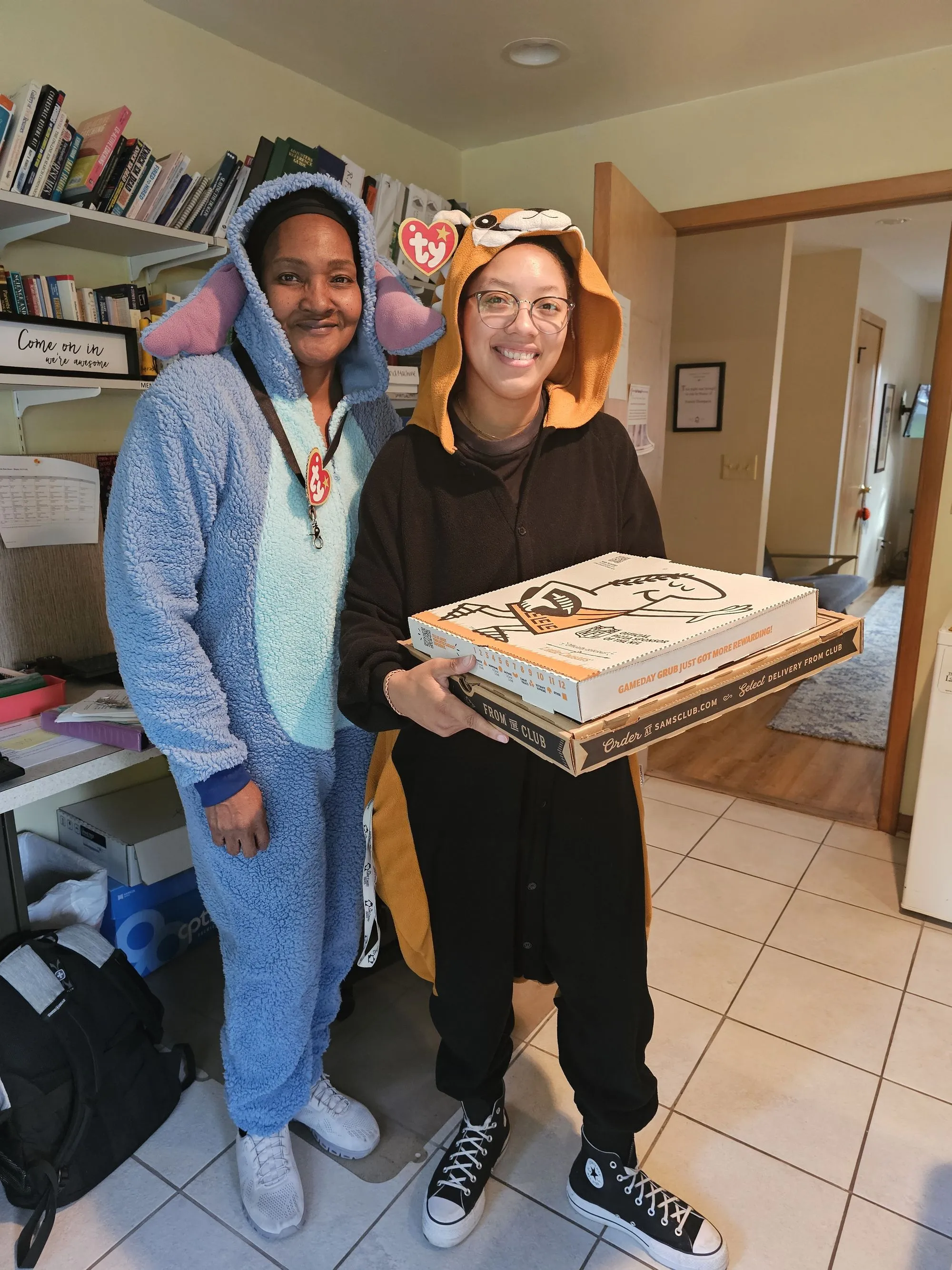 🎃 Sharing Pizza, Spreading Joy: A Halloween Treat for Hope & Renewal House