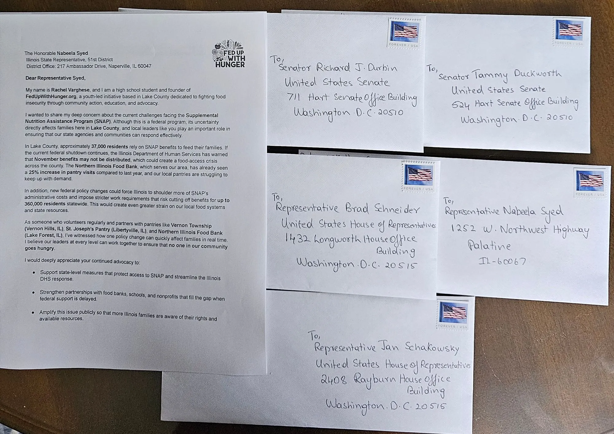 Fighting for SNAP: My Letters to Lawmakers